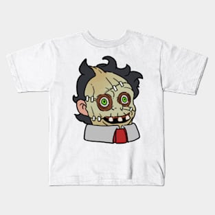 horror5-leather mask hidden Kids T-Shirt